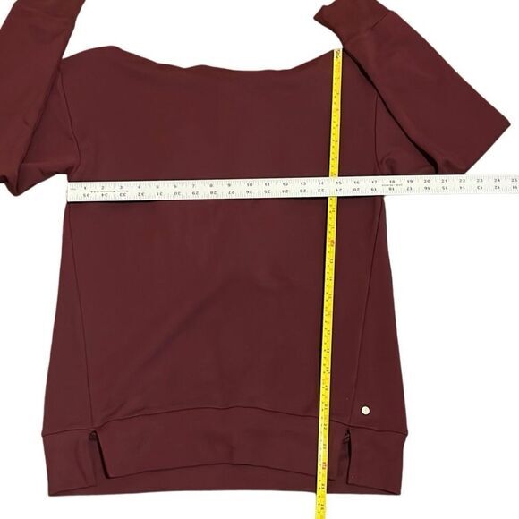 Soul + Sky womens sweatshirt Size XS Port Luxe Terry Drawstring Hooded slits NWT - Picture 7 of 8